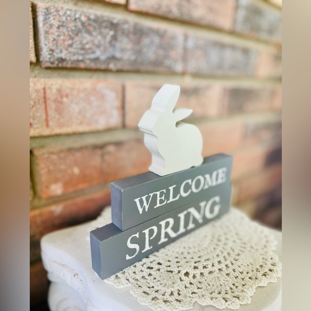 *Welcome Spring Block Stackers 3/Set - Picture 9 of 13